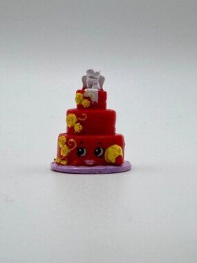 RARE Season 3 Shopkins Wendy Wedding Cake (Red)